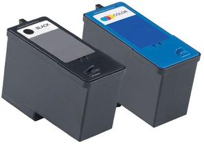 Dell J5566/M4640 Black & J5567/M4646 Colour Remanufactured Ink Cartridges (Series 5)